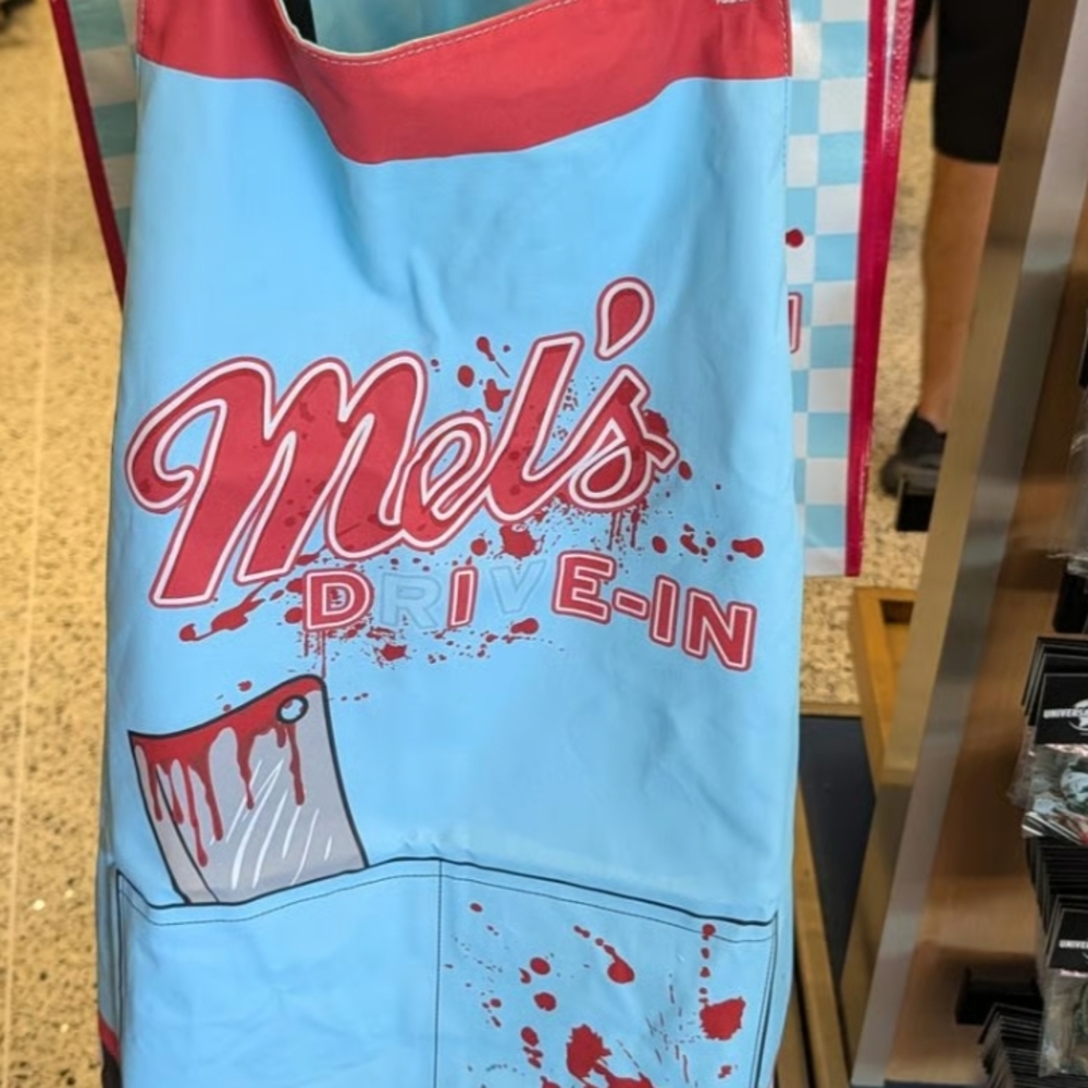 Mel's Drive-In Blue and Red Apron